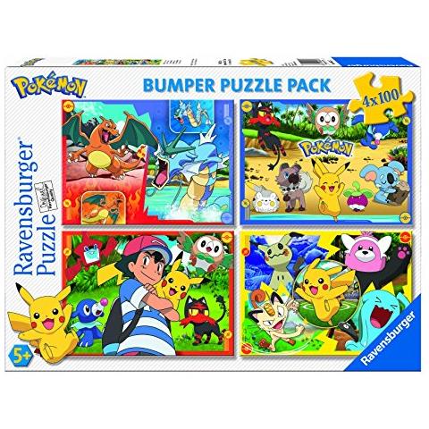 RVB06929 Puzzle 4x100 Bumper Pack - Pokémon - Foto 1