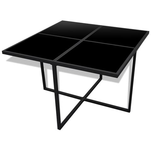 Set Tavolo E Sedie Per Esterni 21 Pz In Polirattan Leggero Nero - Foto 7