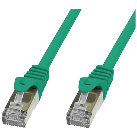 ICOC LS6-005-GREET - Cavo di rete Patch in rame Cat. 6 Verde SFTP LSZH 0,5m - Foto 1