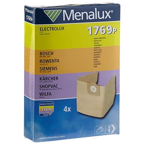 9001961755 Sacchetti Di Carta Compatibili 1769p Per Aspirapolvere Bosch E Rowenta - Foto 1