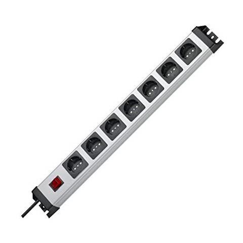 Powerversal 226820011 - Ciabatta Elettrica A 7 Ingressi E Interruttore Luminoso, Ip 20 - Foto 2