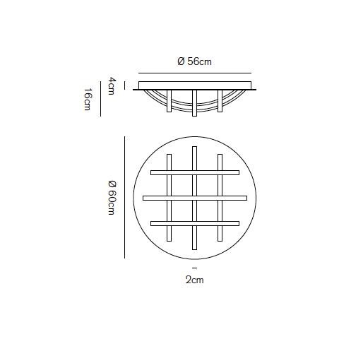 Tex Plafoniera A Led 46w Dimmerabile, Bianca - Foto 3