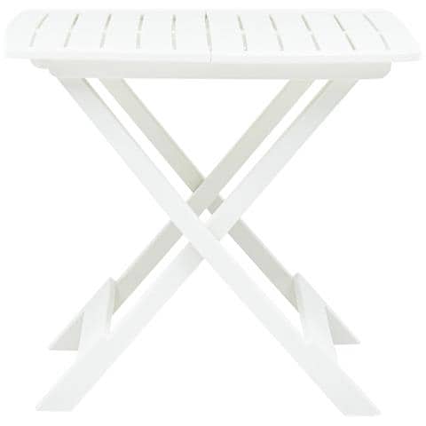 Tavolo Da Giardino Bianco 79x72x70 Cm Plastica - Foto 6