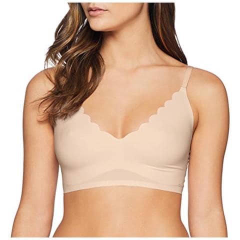 Micro Lovers Bustier Herausnehmbare Pads Bustino, Beige (beige 2409), 2xl (44 De) Donna - Foto 1