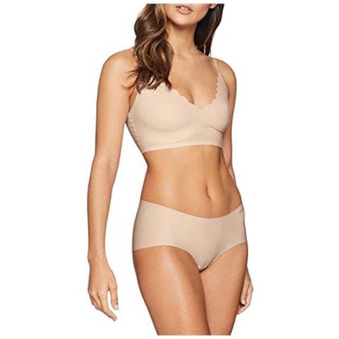 Micro Lovers Bustier Herausnehmbare Pads Bustino, Beige (beige 2409), 2xl (44 De) Donna - Foto 2