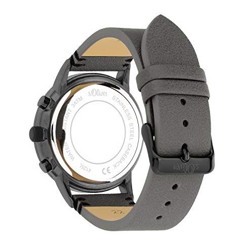 Orologio Quarzo Analogico Uomo Con Cinturino In Pelle Finta So-4125-lc - Foto 3
