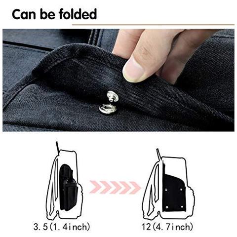 Zaino In Nylon Inserto Dellorganizzatore Dello Zaino Dello Zaino Per Una Custodia Universale In Borsa Delle Donne Degli Uomini Spalla Tote Bags Spalla Della Borsa Organizzatori Nero - Foto 4
