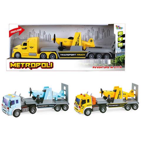 Camion Rimorchio Con Aereo Batteria Luci Suoni Cm 35 X 12 - (27444) - Foto 4