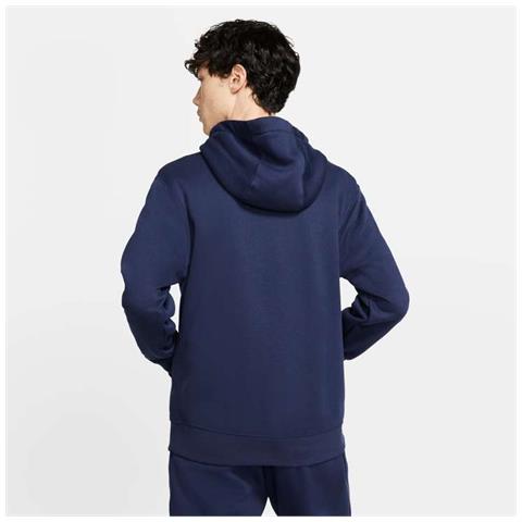 Felpa Da Uomo Con Cappuccio E Full Zip Club Fleece Taglia S Bv2645-410 Colore Blu - Foto 4