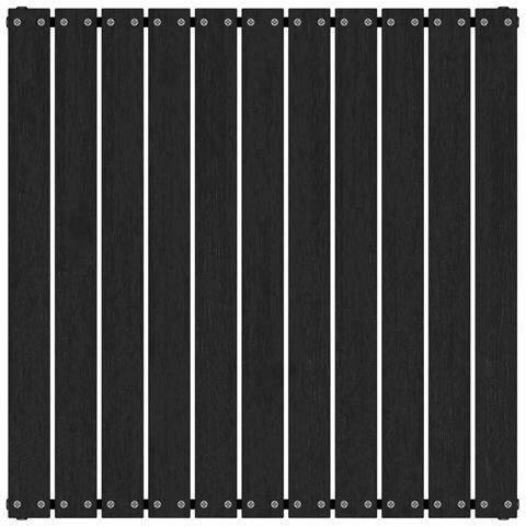 Sgabello da Giardino con Cuscino Nero in Legno Massello di Pino - Foto 8