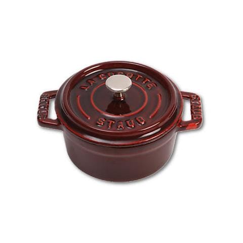 Cocotte in Ghisa con Coperchio Diametro 10 cm Colore Rosso Bordò - Linea La Cocotte - Foto 1