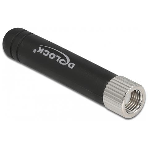 WLAN 802.11 b /g /n Antenna RP-SMA maschio 1,7 - 3,7 dBi omnidirezionale fissa con materiale flessibile nera - Foto 2