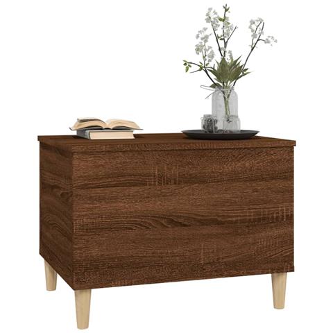 Tavolino Salotto Rovere Marrone 60x44,5x45 Cm Legno Multistrato - Foto 2