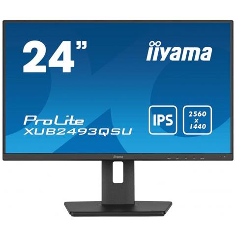 Prolite Xub2493qsu-b5 Monitor Pc 61 Cm (24"") 2560 X 1440 Pixel Wide Quad Hd Led Nero - Foto 1