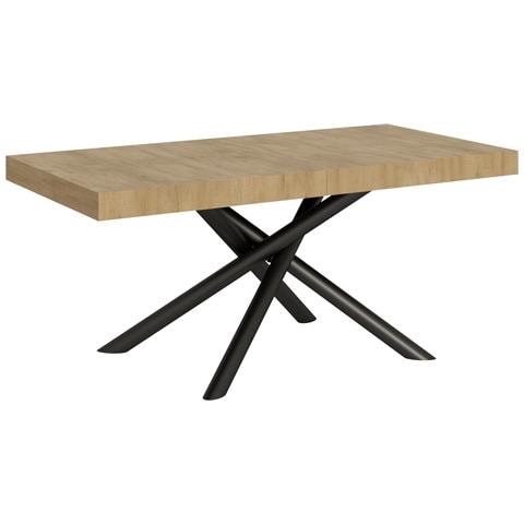 Tavolo Allungabile 90x180/284 Cm Famas Telaio Antracite - Quercia Natura - Foto 6