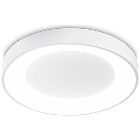 Plafoniera Contemporanea Planet Metallo Bianco Led Integrato 22w 3000k Ip20 - Foto 1