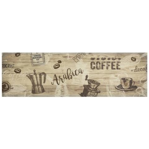 Tappeto Da Cucina Lavabile Marrone Caffè 45x150 Cm In Velluto - Foto 2