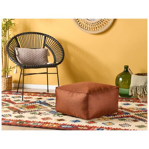 Pouf Mukki Tessuto Marrone Dorato - Foto 1