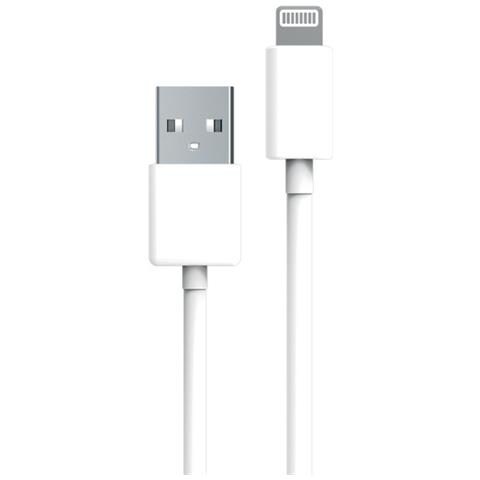 Cavo Lightning Verso Usb 2.0 Carica 12w E Sincronizzazione 1m, Bianco - Foto 1