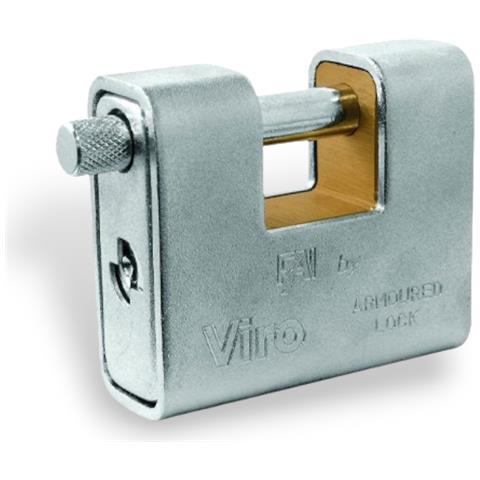 Lucchetto Corazzato In Ottone Massiccio Con Rivestimento In Acciaio Viro Fai - 62 Mm - Foto 1