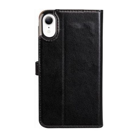 Custodia Per Iphone Xr Folio Wallet Chiusura Con Linguetta Magnetica, Nero - Foto 2