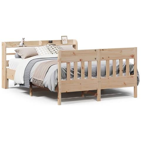 Letto Senza Materasso 120x200 Cm In Legno Massello Di Pino - Foto 2