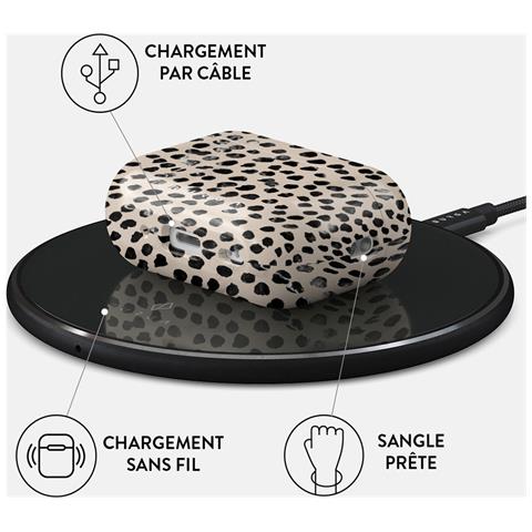 Custodia Per Airpods Pro 2 Modello Antigraffio Almond Latte, Beige - Foto 4