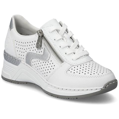 Leisure Trainers White Sneakers Pelle Scarpe Donna Bianco Eu 40, N4340-80 - Foto 1