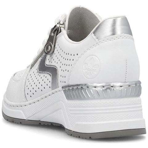 Leisure Trainers White Sneakers Pelle Scarpe Donna Bianco Eu 40, N4340-80 - Foto 3