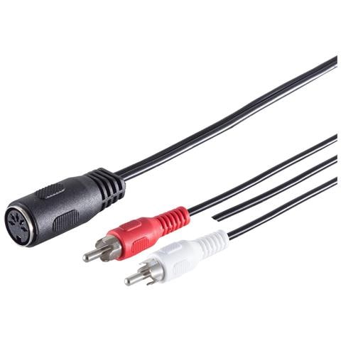 S/conn Maximum Connectivity Diodenkabel-din Kabel-diodenkupplung 5-pol. Auf 2 Cinchstecker,kabelschuh, 0,2m (10521) - Foto 1