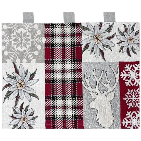 Copriforno Cucina Universale Cinigliato Copertura Decorazione Forno Edelweiss Copriforno Rosso - Foto 1