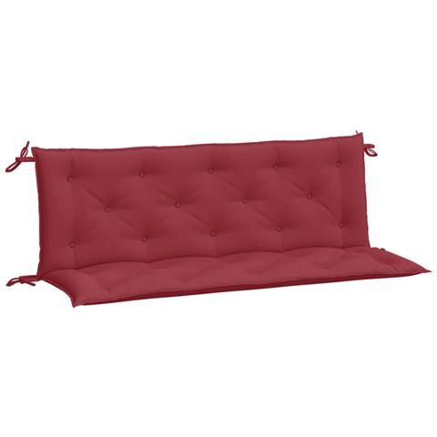 Cuscini Per Panca 2 Pz Rosso Vino 150x50x7 Cm In Tessuto Oxford - Foto 1