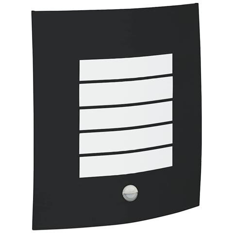 Lampada da parete esterna con sensore 2 pz in acciaio inox nero IP44 - Foto 1