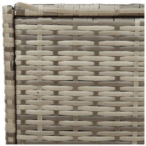 Contenitore da Giardino con Ruote Grigio 283L in Polyrattan - Foto 9