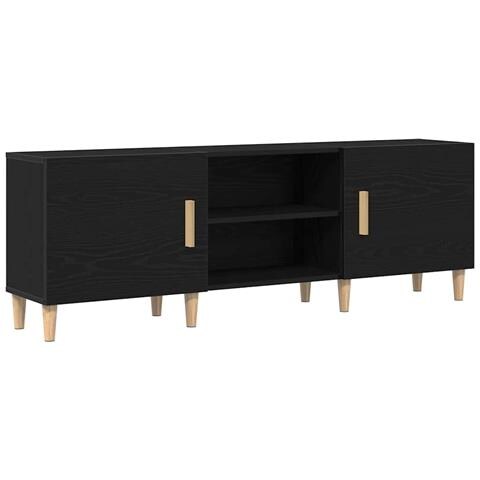 Supporto TV - Rovere Nero, 150x30x50 cm, Realizzato in Legno Ingegnerizzato - Foto 1