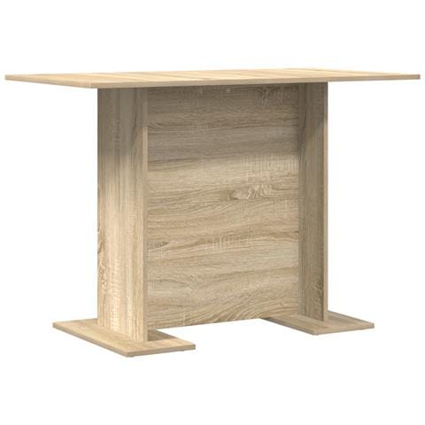 Tavolo da pranzo in rovere Sonoma 110x60x75 cm in legno ingegnerizzato - Foto 1