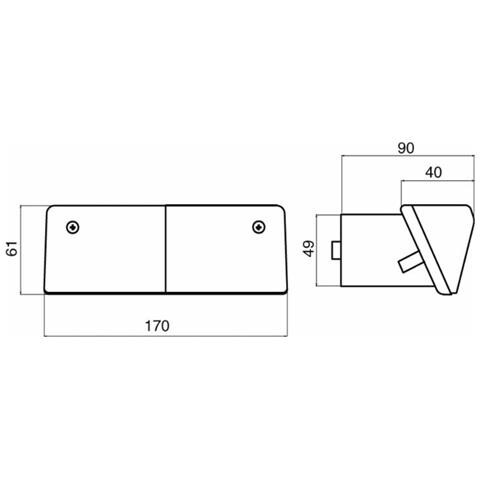 Fanale Direzione E Posizione Sx 165x60mm - Foto 2