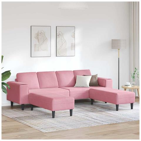 Set di divani 3 pcs Rosa Velluto - Foto 2