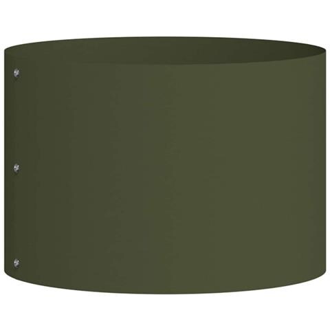 Vaso da giardino Oliver verde 30 x 30 x 20 cm Acciaio - Foto 1