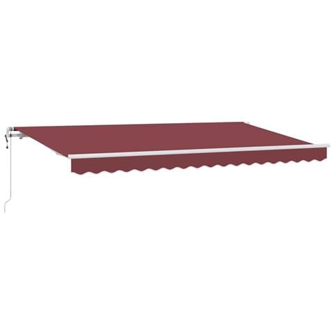 Tenda Retrattile Borgogna 400 x 200 cm Poliestere e Alluminio - Foto 1