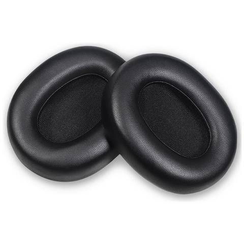 Cuscinetti Auricolari Di Ricambio In Pelle Proteica Compatibili Con Cuffie Edifier W800bt Free - Set Di 2 Black - Foto 2