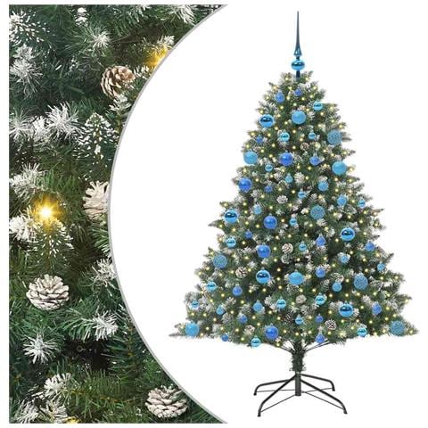 Albero di Natale artificiale con 300 LED Verde 180 cm - Foto 1