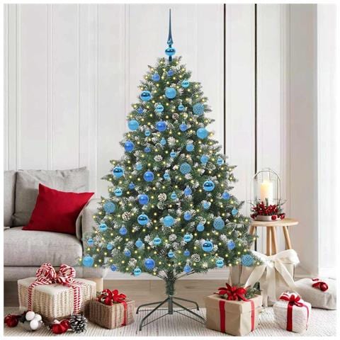 Albero di Natale artificiale con 300 LED Verde 180 cm - Foto 2
