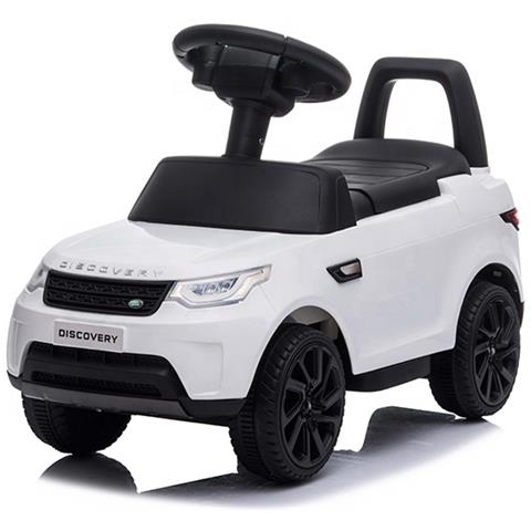 Cavalcabile a batteria, spingi-camminatore, auto 3-in-1 Land Rover Discovery, grande per bambini bianca - Foto 1