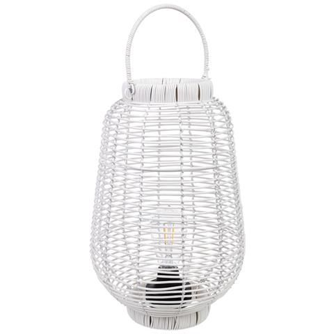 Lanterna In Metallo E Plastica Con Luce A Batteria D25x39/50,5h Cm - Foto 1