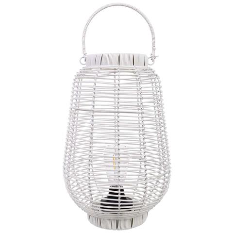 Lanterna In Metallo E Plastica Con Luce A Batteria D25x39/50,5h Cm - Foto 2