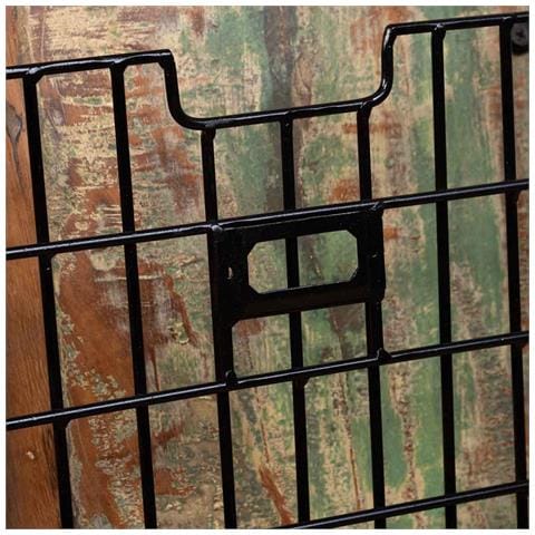 Scaffale In Legno E Metallo Marrone 33x10x90h - Foto 8