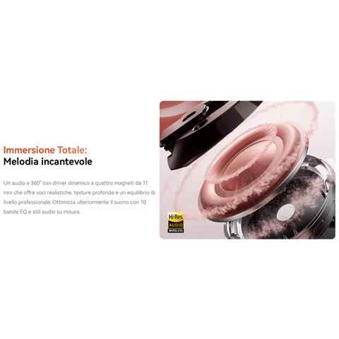 FreeBuds 7i in colorazione nera, con cancellazione attiva del rumore 4.0. Compatibili con iOS, Android e Windows. Fino a 35 ore di autonomia e ricarica rapida. - Foto 14
