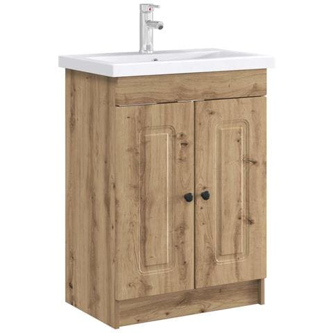 Mobiletto da bagno sotto il lavello Rovere Artigianale - Foto 2