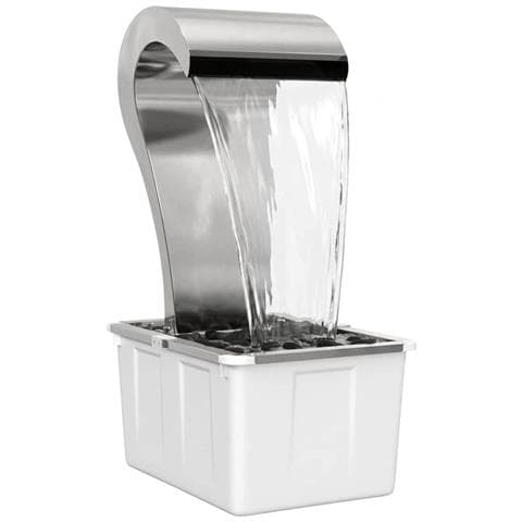 Cascata da Giardino Acciaio Inox 304 54,5 x 34 x 83 cm Argento - Foto 1